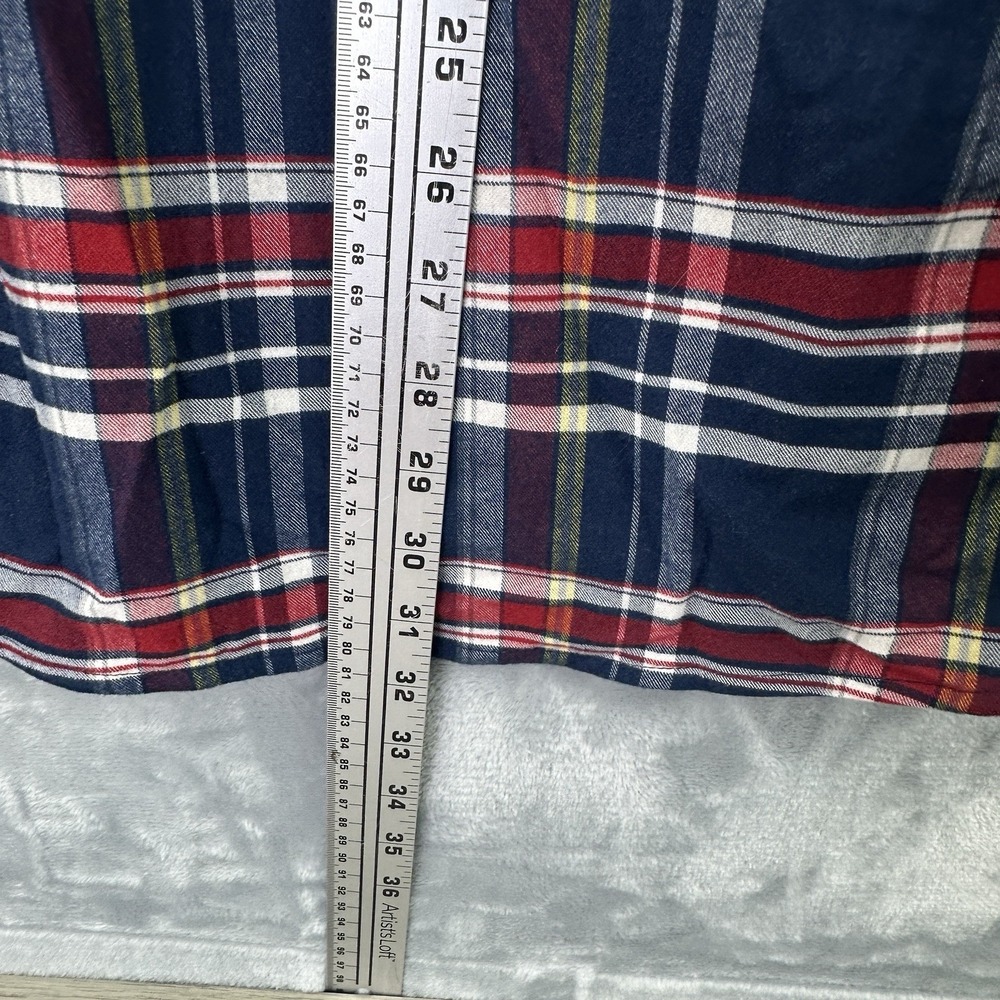 Mizzen+Main Plaid Button Down Shirt Mens XL Trim Fit Performance Stretch - Picture 4 of 6